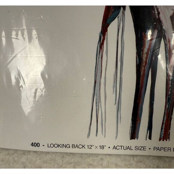 Jones Tones Color Iron-on Transfers Looking Back Native‎ American on Horse 12x18 - Picture 2 of 4